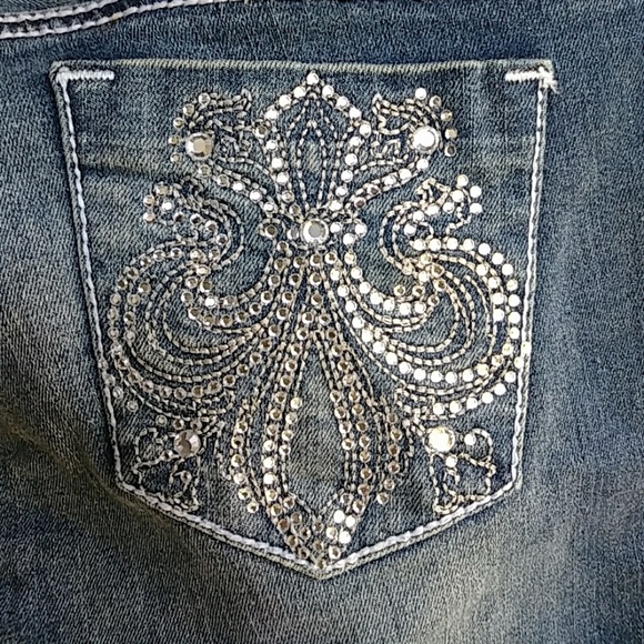 🍁 SALE 🧡 G by Guess Blue Med Wash Low Rise Jeans Sz 26 - Picture 4 of 7